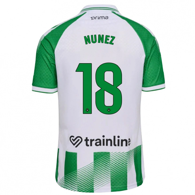 Danxen Men Romina Núñez #18 Light Green Black White Home Jersey 2026/27 T-Shirt