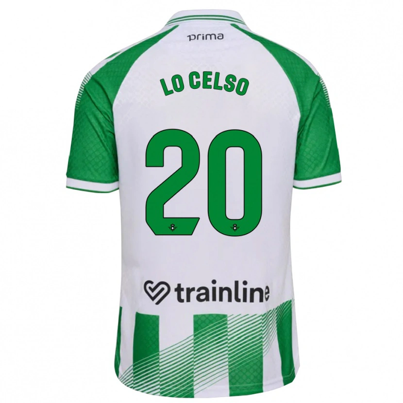Danxen Men Giovani Lo Celso #20 Light Green Black White Home Jersey 2026/27 T-Shirt