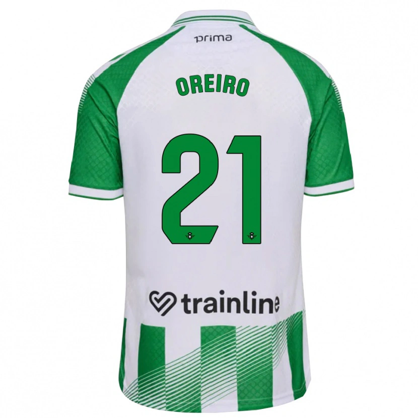 Danxen Men Jorge Oreiro #21 Light Green Black White Home Jersey 2026/27 T-Shirt