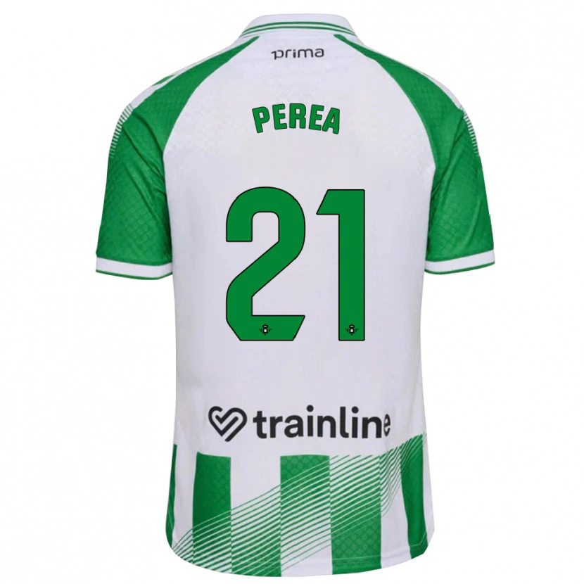 Danxen Men Paula Perea #21 Light Green Black White Home Jersey 2026/27 T-Shirt