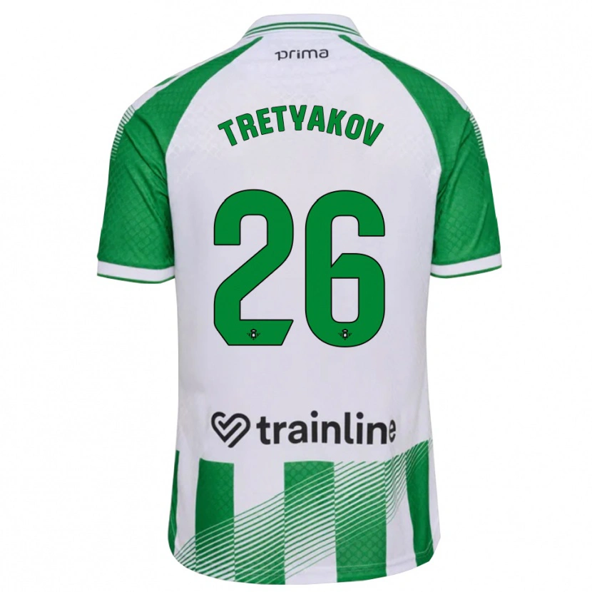 Danxen Men Ivan Tretyakov #26 Light Green Black White Home Jersey 2026/27 T-Shirt