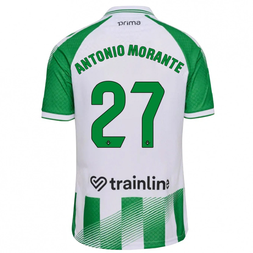Danxen Men José Antonio Morante #27 Light Green Black White Home Jersey 2026/27 T-Shirt