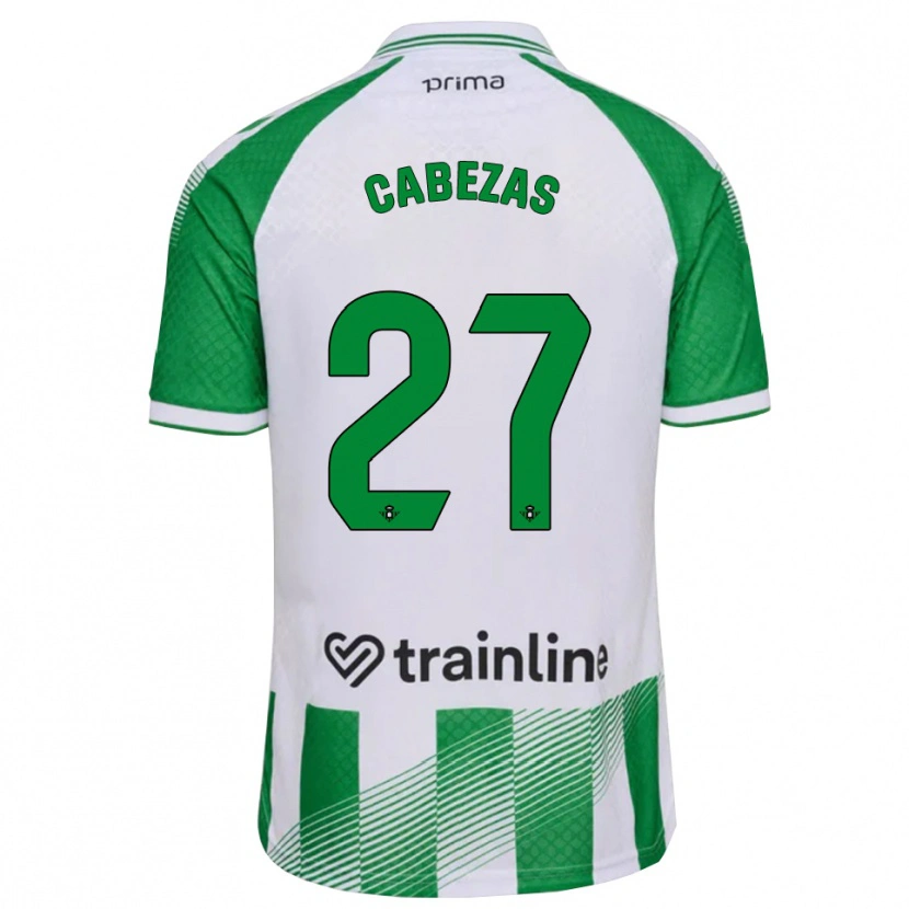 Danxen Men Ángela Cabezas #27 Light Green Black White Home Jersey 2026/27 T-Shirt