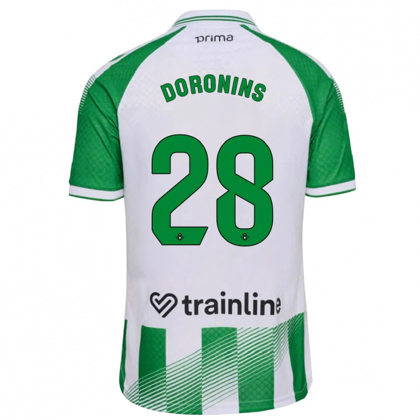 Danxen Men Nikita Doronins #28 Light Green Black White Home Jersey 2026/27 T-Shirt
