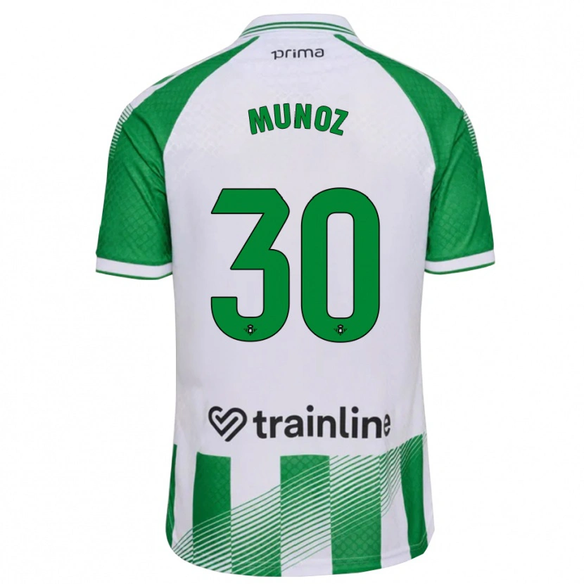 Danxen Men Blanca Muñoz #30 Light Green Black White Home Jersey 2026/27 T-Shirt
