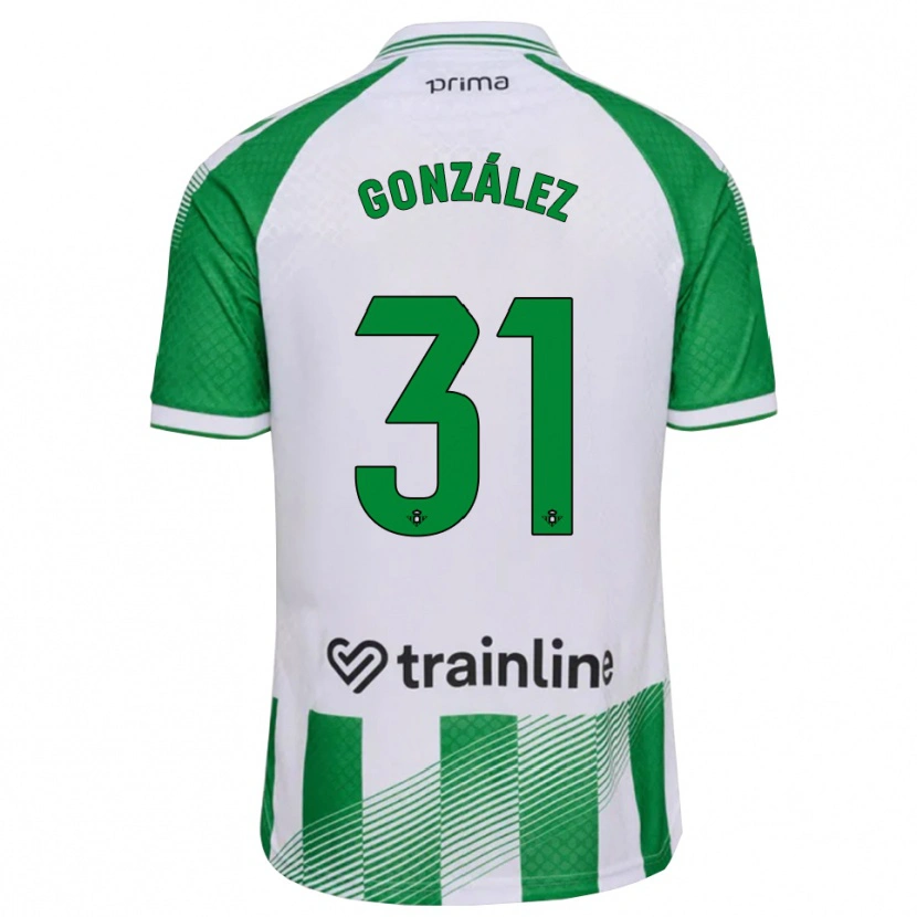 Danxen Men Manu González #31 Light Green Black White Home Jersey 2026/27 T-Shirt