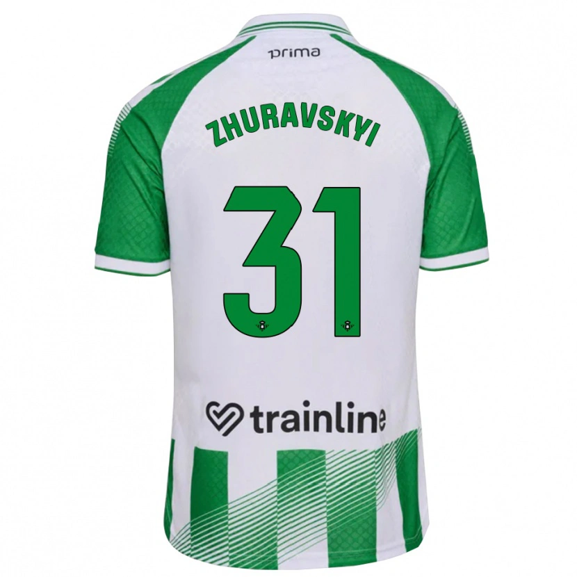 Danxen Men Yan Zhuravskyi #31 Light Green Black White Home Jersey 2026/27 T-Shirt