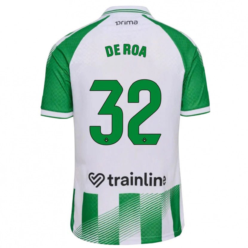 Danxen Men Carlos De Roa #32 Light Green Black White Home Jersey 2026/27 T-Shirt