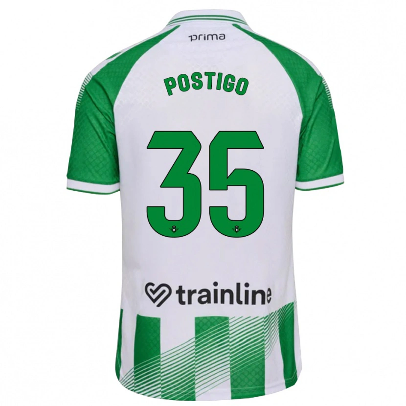 Danxen Men Alejandro Postigo #35 Light Green Black White Home Jersey 2026/27 T-Shirt