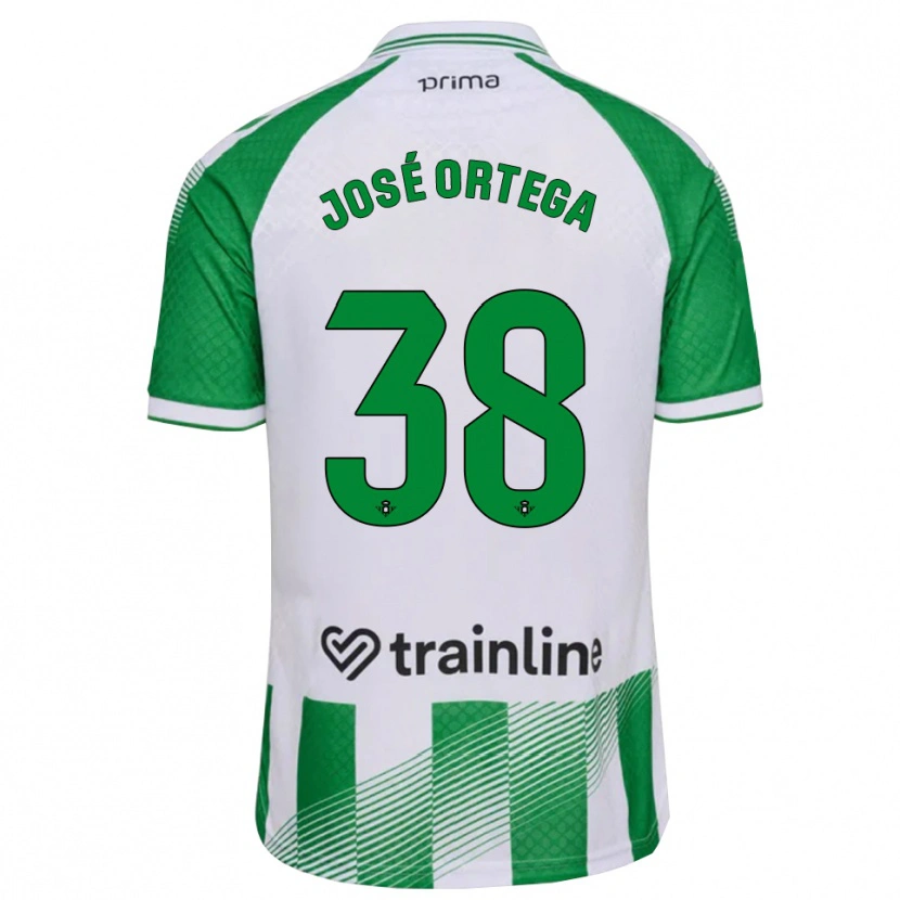 Danxen Men José Ortega #38 Light Green Black White Home Jersey 2026/27 T-Shirt