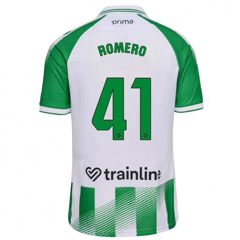 Danxen Men José Romero #41 Light Green Black White Home Jersey 2026/27 T-Shirt