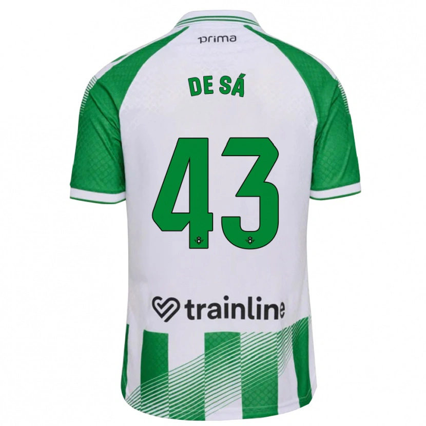 Danxen Men Rubén De Sá #43 Light Green Black White Home Jersey 2026/27 T-Shirt