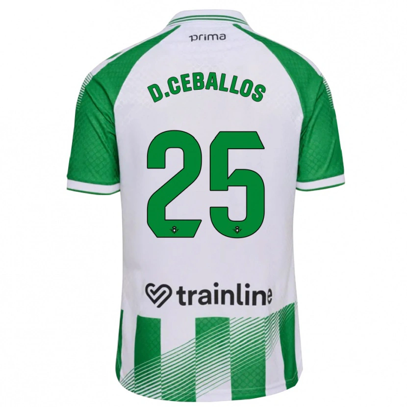 Danxen Men Dani Ceballos #25 Light Green Black White Home Jersey 2026/27 T-Shirt
