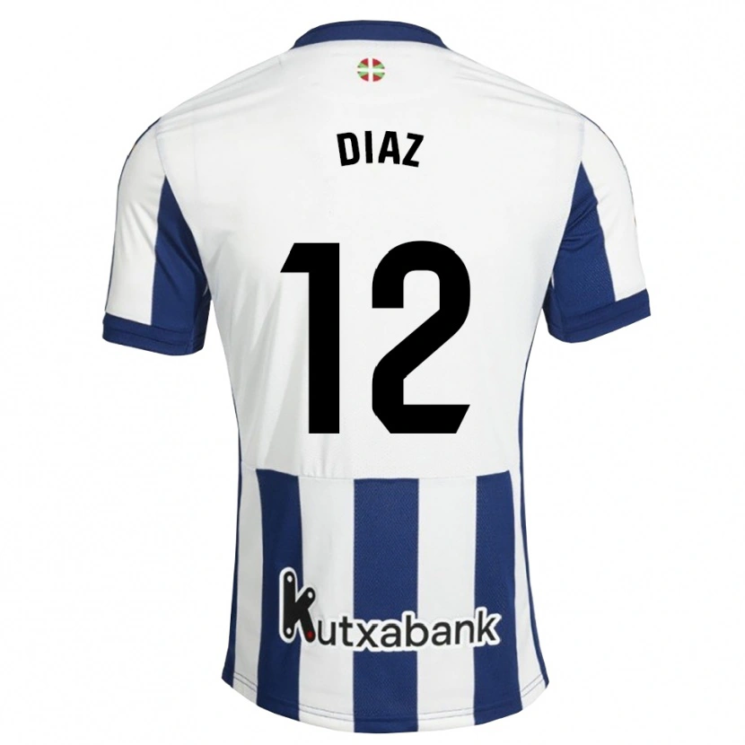 Danxen Men Ekain Díaz #12 Navy White Goldenrod Home Jersey 2026/27 T-Shirt