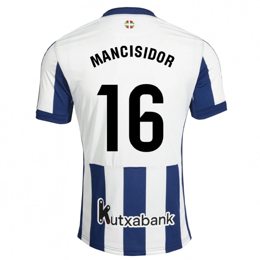 Danxen Men Beñat Mancisidor #16 Navy White Goldenrod Home Jersey 2026/27 T-Shirt