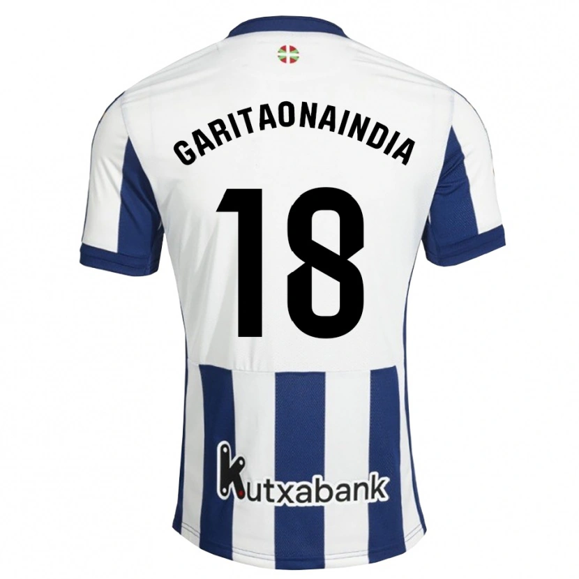 Danxen Men Hodei Garitaonaindia #18 Navy White Goldenrod Home Jersey 2026/27 T-Shirt