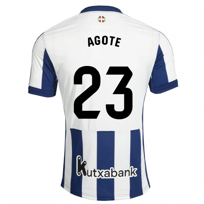 Danxen Men Unax Agote #23 Navy White Goldenrod Home Jersey 2026/27 T-Shirt