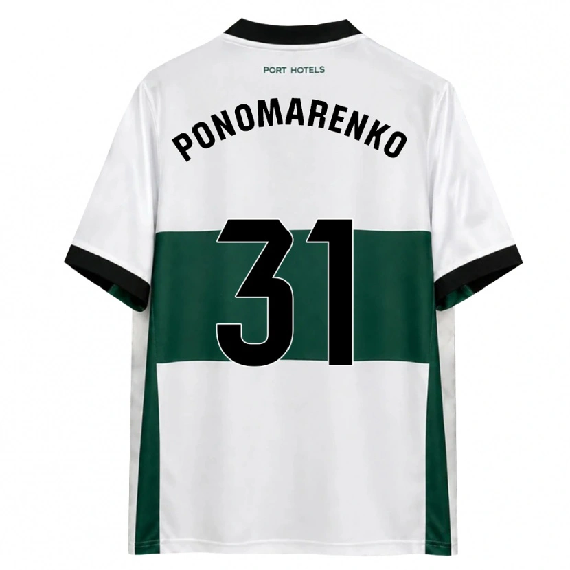 Danxen Men Borys Ponomarenko #31 Green White Red Home Jersey 2026/27 T-Shirt