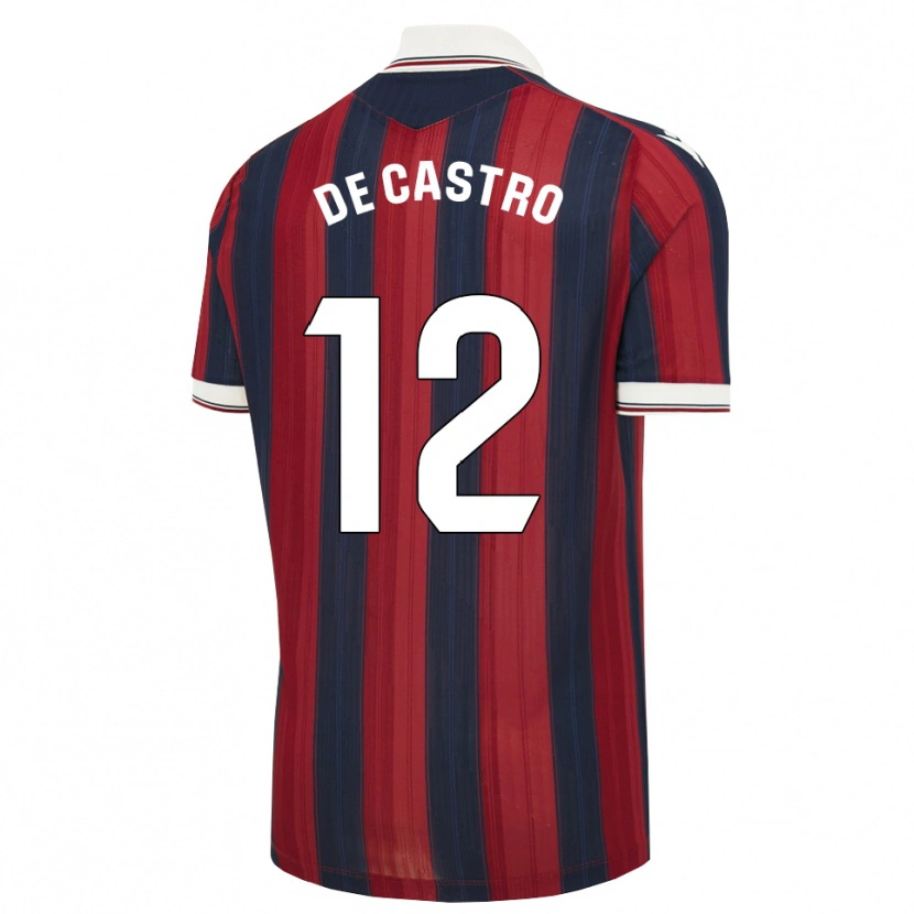 Danxen Men Asier De Castro #12 Midnight Blue Red Home Jersey 2026/27 T-Shirt