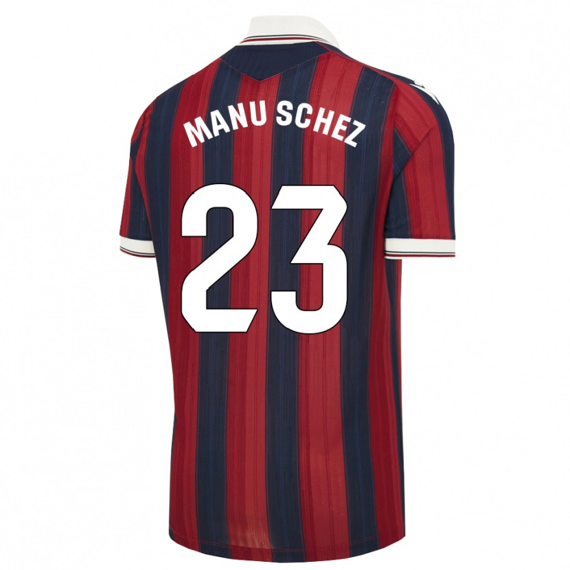 Danxen Men Manu Sánchez #23 Midnight Blue Red Home Jersey 2026/27 T-Shirt