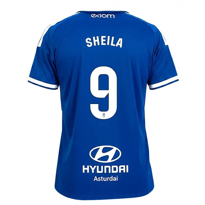 Danxen Men Sheila Elorza Hernández #9 Mediumblue White Home Jersey 2026/27 T-Shirt