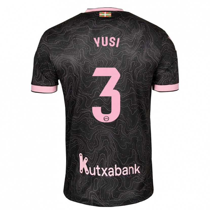 Danxen Men Youssef Enríquez #3 Black Pink Away Jersey 2026/27 T-Shirt