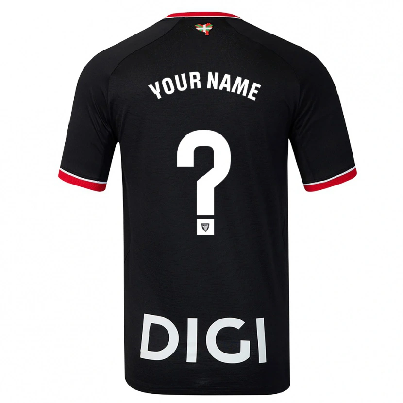 Danxen Men Your Name #0 Black White Red Away Jersey 2026/27 T-Shirt