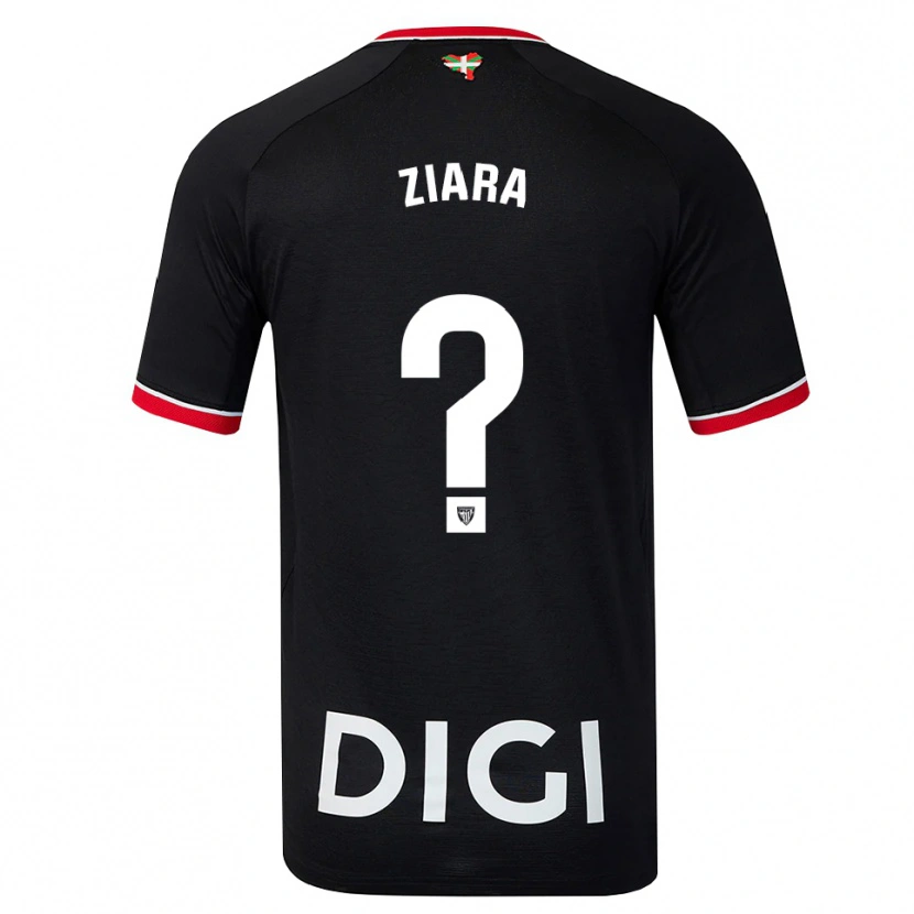 Danxen Men Ziara Vega Uribarri #0 Black White Red Away Jersey 2026/27 T-Shirt