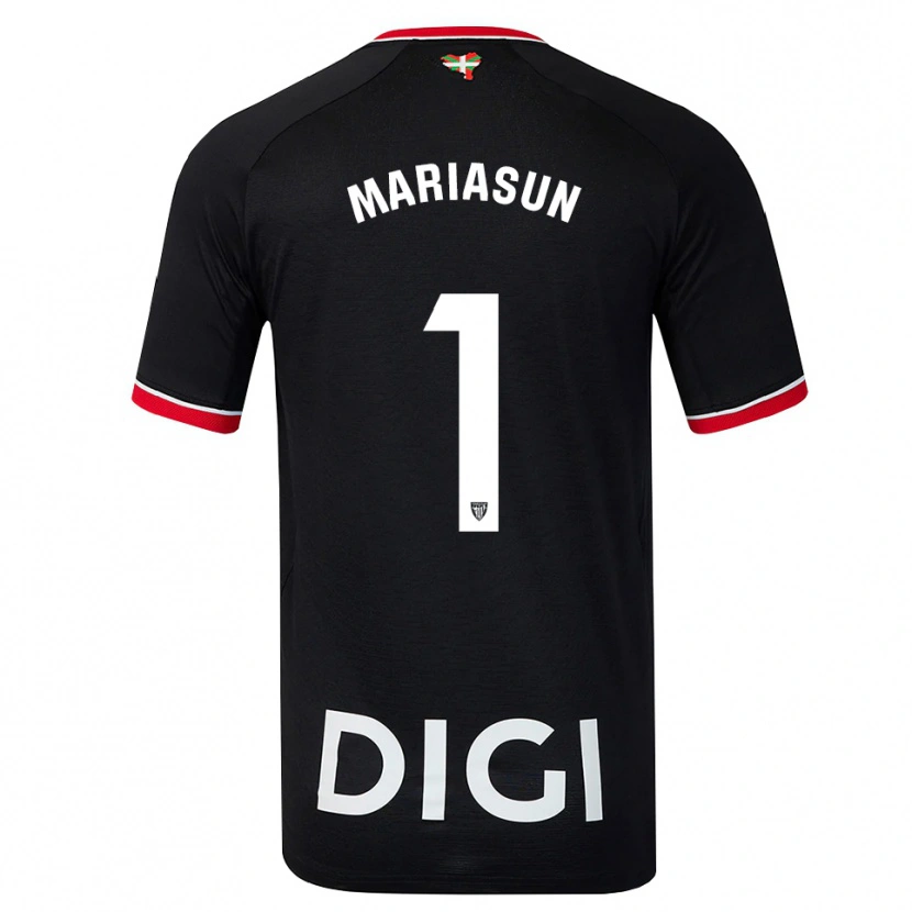 Danxen Men María Asunción Quiñones Goikoetxea #1 Black White Red Away Jersey 2026/27 T-Shirt