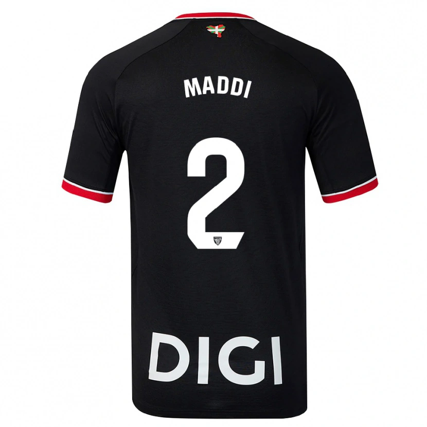 Danxen Men Maddi Torre Larrañaga #2 Black White Red Away Jersey 2026/27 T-Shirt