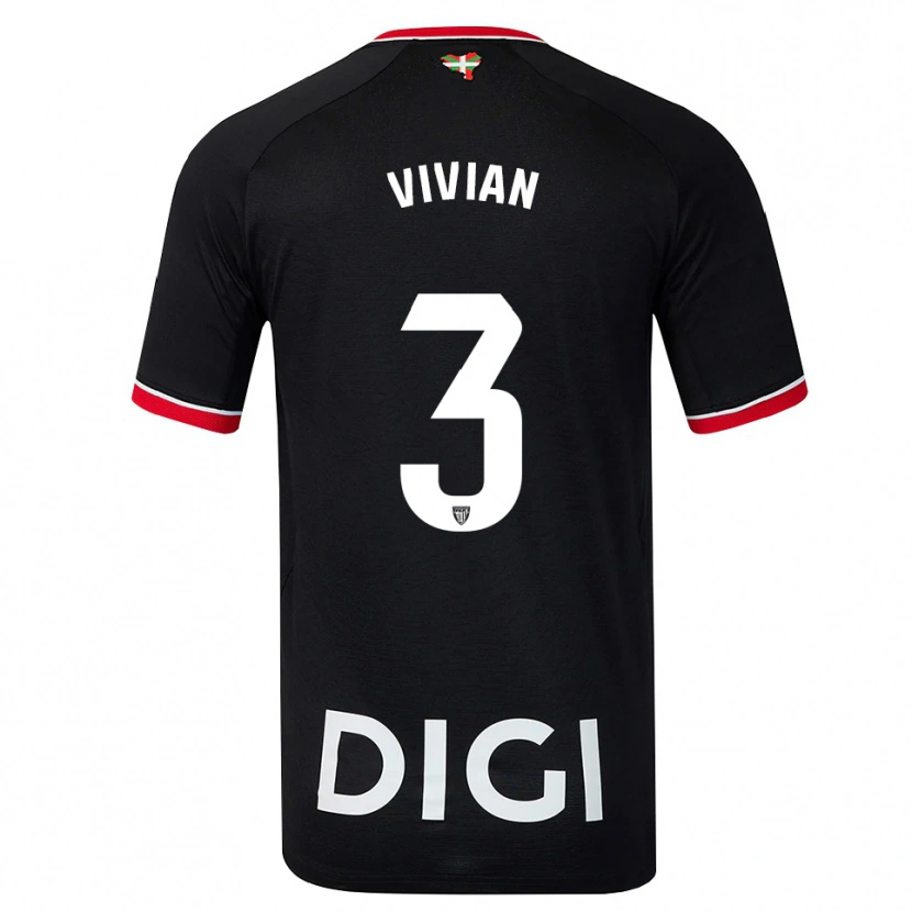 Danxen Men Dani Vivian #3 Black White Red Away Jersey 2026/27 T-Shirt