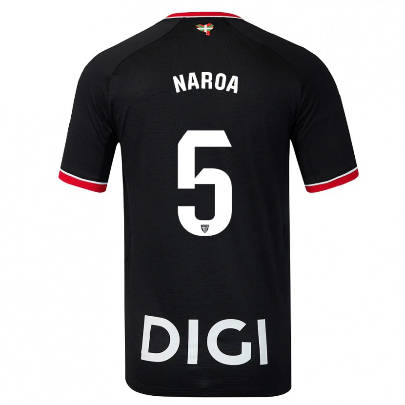 Danxen Men Naroa #5 Black White Red Away Jersey 2026/27 T-Shirt