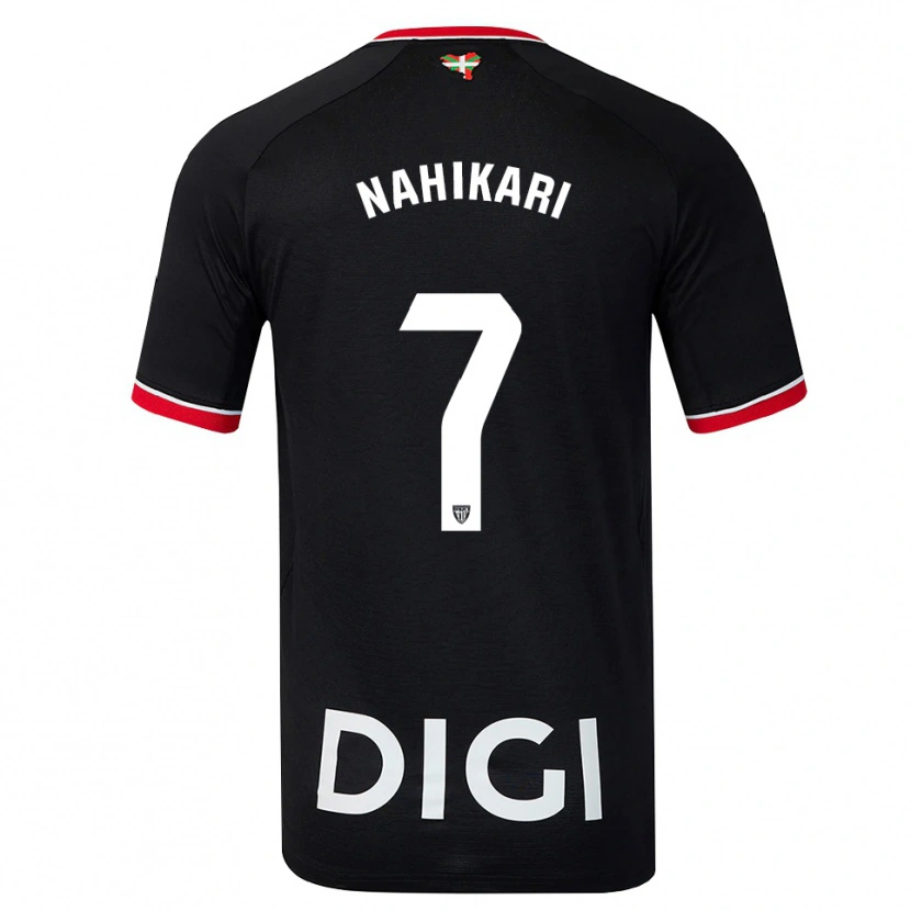 Danxen Men Nahikari Garcia Perez #7 Black White Red Away Jersey 2026/27 T-Shirt