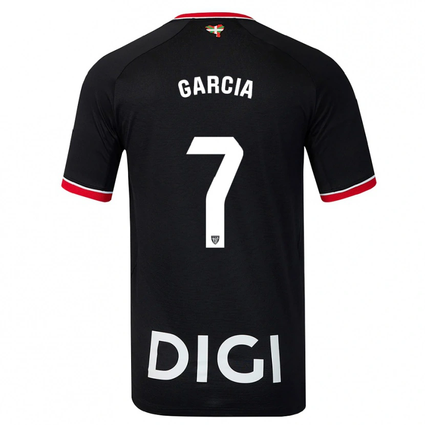 Danxen Men Nahikari García #7 Black White Red Away Jersey 2026/27 T-Shirt