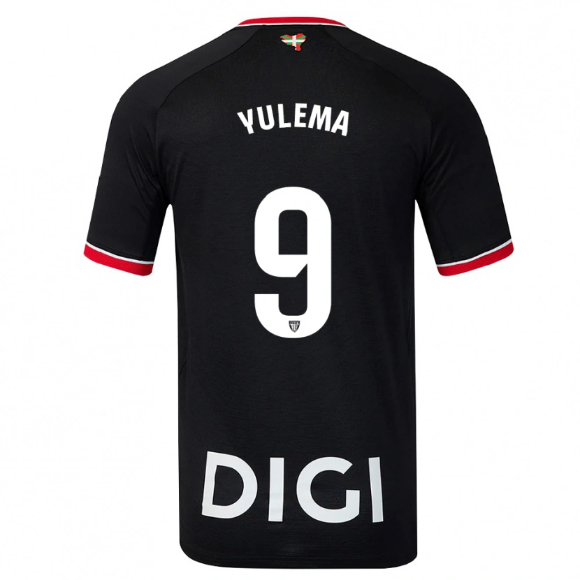 Danxen Men Yulema Corres Somovilla #9 Black White Red Away Jersey 2026/27 T-Shirt