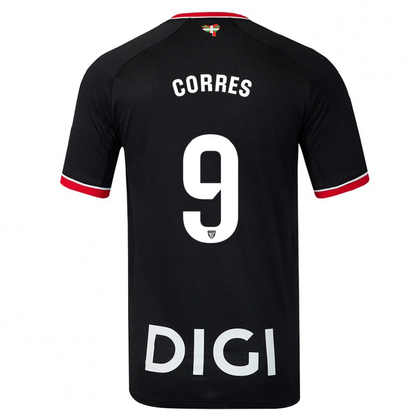 Danxen Men Yulema Corres #9 Black White Red Away Jersey 2026/27 T-Shirt