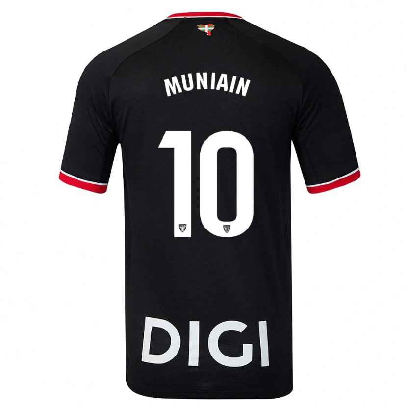 Danxen Men Iker Muniain #10 Black White Red Away Jersey 2026/27 T-Shirt