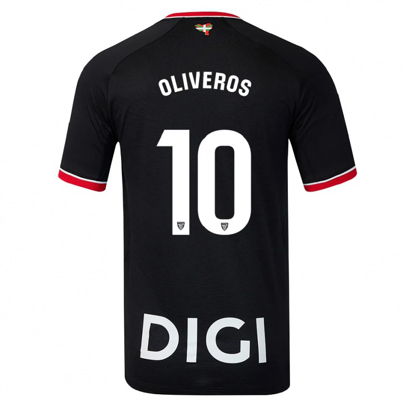 Danxen Men Aimar Oliveros #10 Black White Red Away Jersey 2026/27 T-Shirt