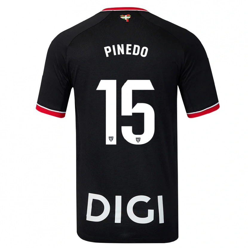 Danxen Men Clara Pinedo Castresana #15 Black White Red Away Jersey 2026/27 T-Shirt