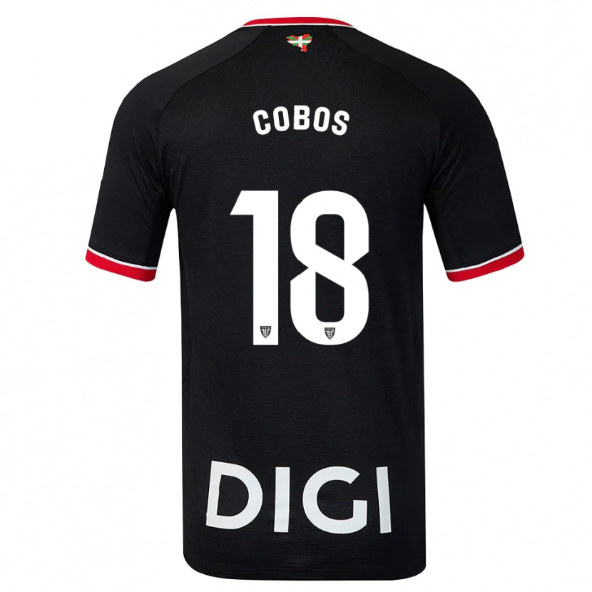 Danxen Men Alain Cobos #18 Black White Red Away Jersey 2026/27 T-Shirt