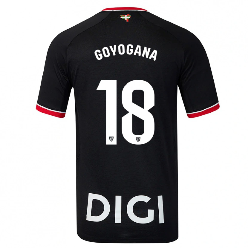 Danxen Men Unax Goyogana #18 Black White Red Away Jersey 2026/27 T-Shirt