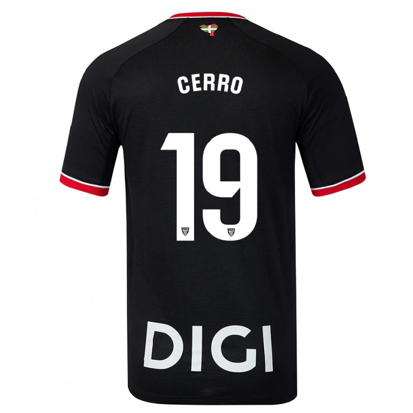 Danxen Men Mariana Cerro Galán #19 Black White Red Away Jersey 2026/27 T-Shirt