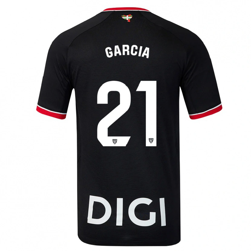 Danxen Men Beñat García #21 Black White Red Away Jersey 2026/27 T-Shirt