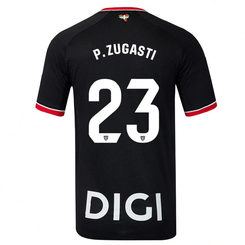 Danxen Men Patricia Zugasti Osés #23 Black White Red Away Jersey 2026/27 T-Shirt