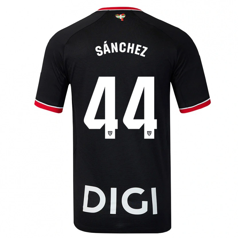 Danxen Men Selton Sánchez #44 Black White Red Away Jersey 2026/27 T-Shirt