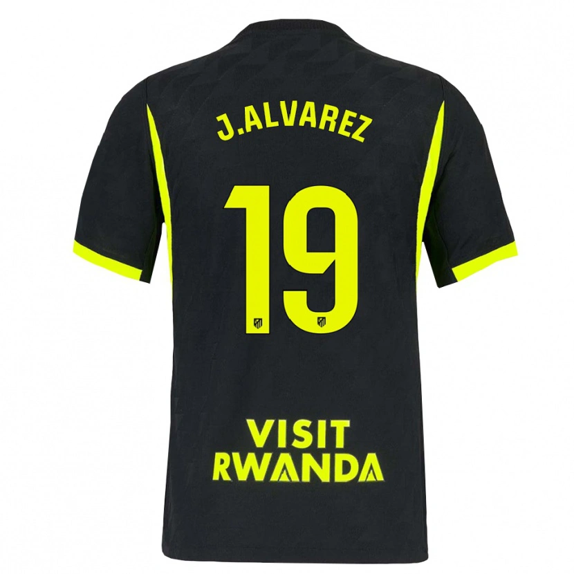 Danxen Men Julián Alvarez #19 Bright Green Black Away Jersey 2026/27 T-Shirt