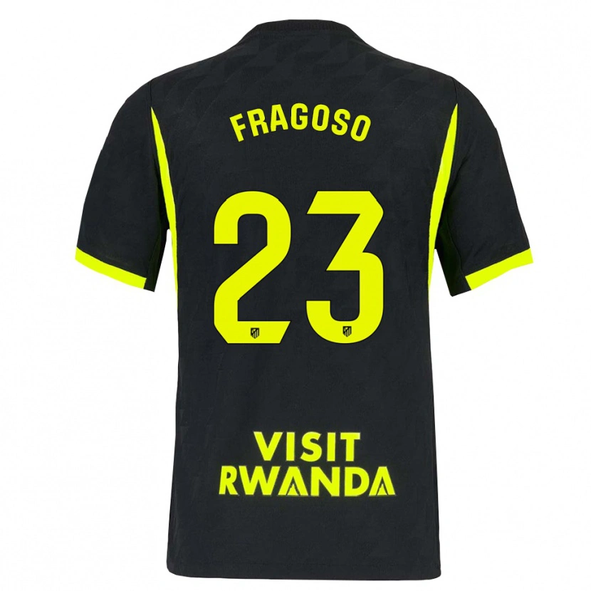 Danxen Men Gerard Fragoso #23 Bright Green Black Away Jersey 2026/27 T-Shirt