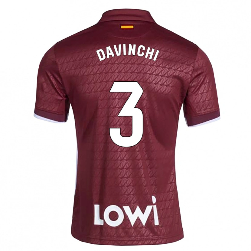 Danxen Men David Cordón Mancha #3 Dark Red White Away Jersey 2026/27 T-Shirt
