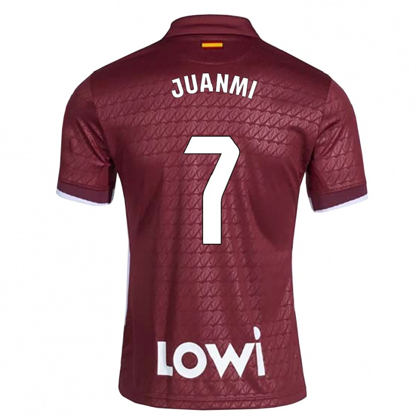 Danxen Men Juan Miguel Jiménez López #7 Dark Red White Away Jersey 2026/27 T-Shirt