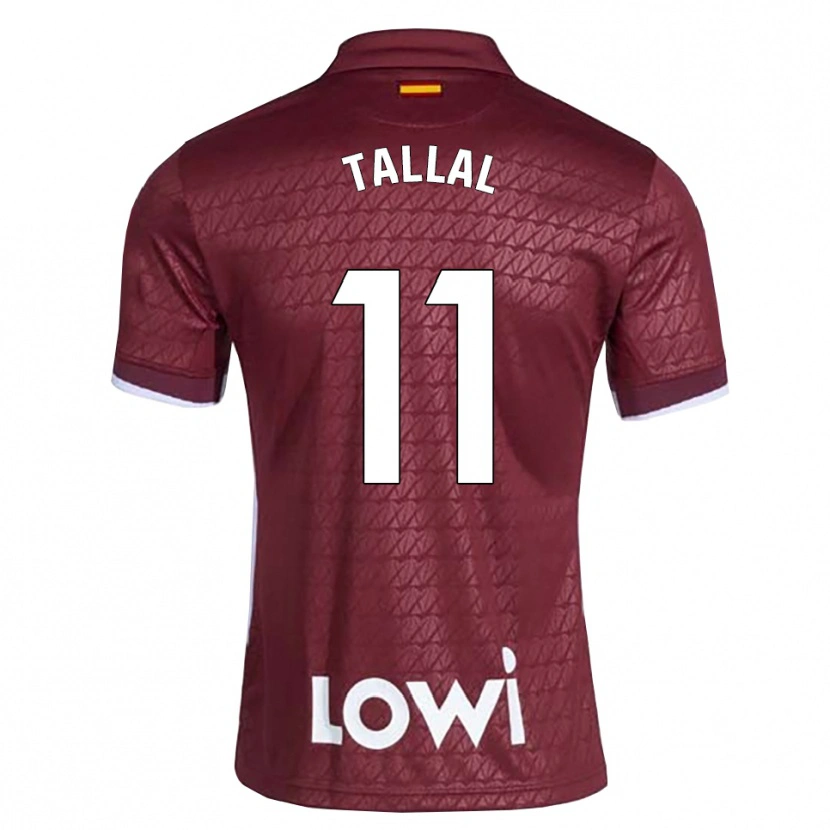 Danxen Men Yassin Tallal #11 Dark Red White Away Jersey 2026/27 T-Shirt